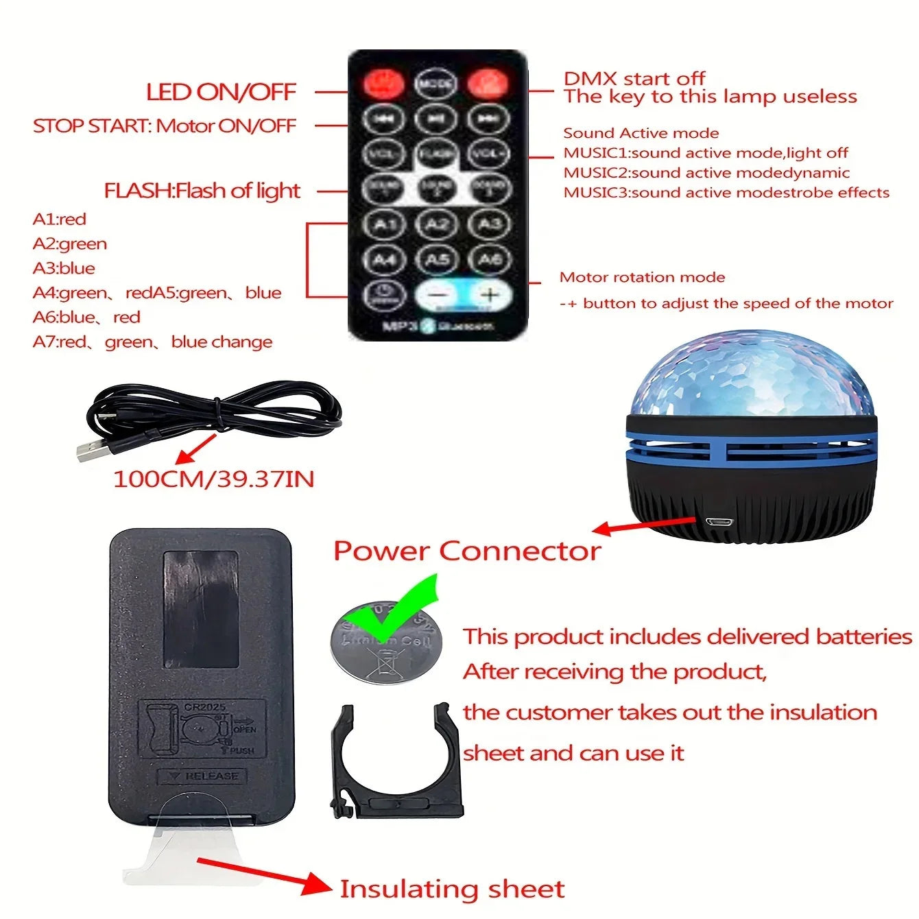 Color Projector Light Star Galaxy Projector