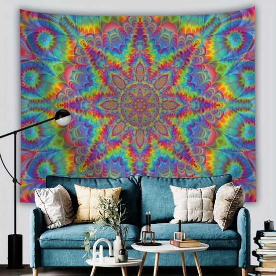 VIKAMA psychedelic ethnic style wall tapestry decoration living room bedroom wall head sofa wall tapestry home decoration